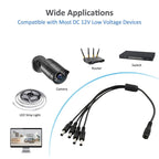 DC Female to DC Male Power Connection Extension Cable