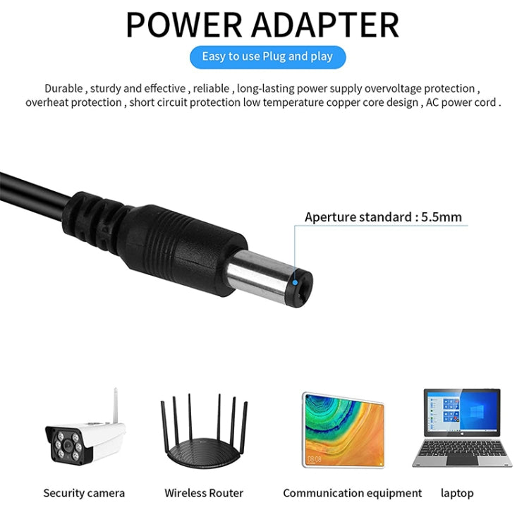 DC Female to DC Male Power Connection Extension Cable