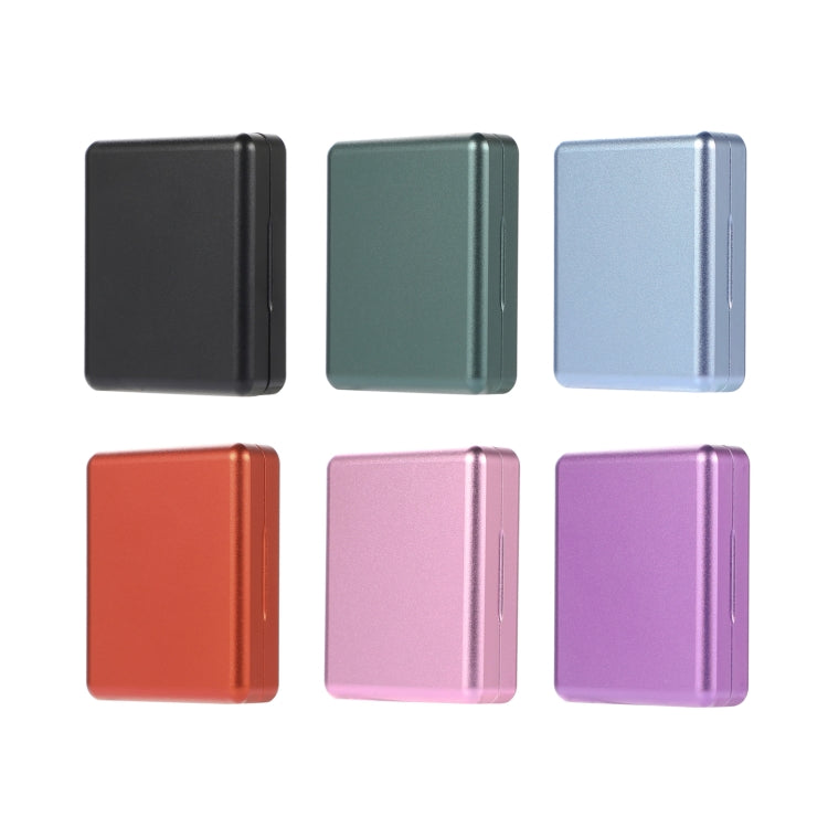 Aluminum Alloy Cigarette Case, Capacity:10 pcs — Purple