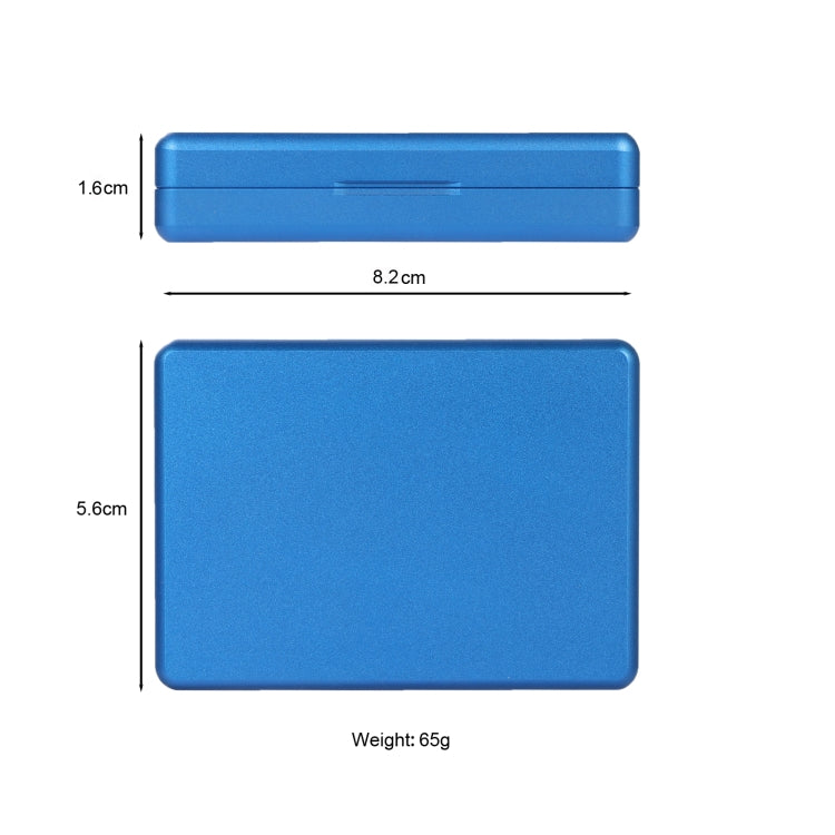 Aluminum Alloy Dust-proof Cigarette Case, Capacity:20 pcs