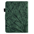 Fortune Tree Pressure Flower PU Tablet Case with Wake-up / Sleep Function
