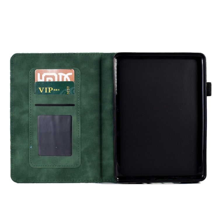 Fortune Tree Pressure Flower PU Tablet Case with Wake-up / Sleep Function