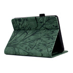 Fortune Tree Pressure Flower PU Tablet Case with Wake-up / Sleep Function