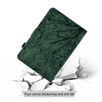 Fortune Tree Pressure Flower PU Tablet Case with Wake-up / Sleep Function