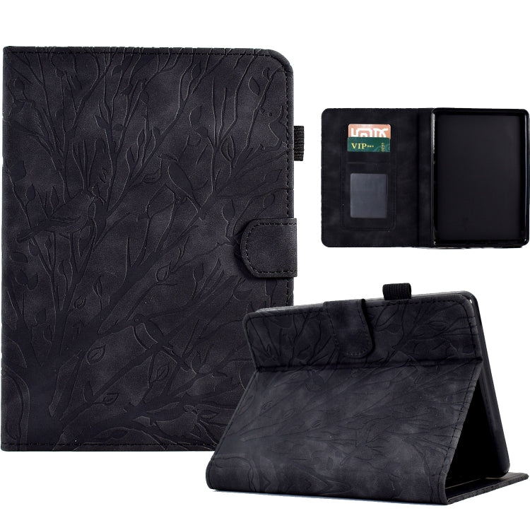 Fortune Tree Pressure Flower PU Tablet Case with Wake-up / Sleep Function — For Lenovo Tab M10 Plus 3rd Gen
