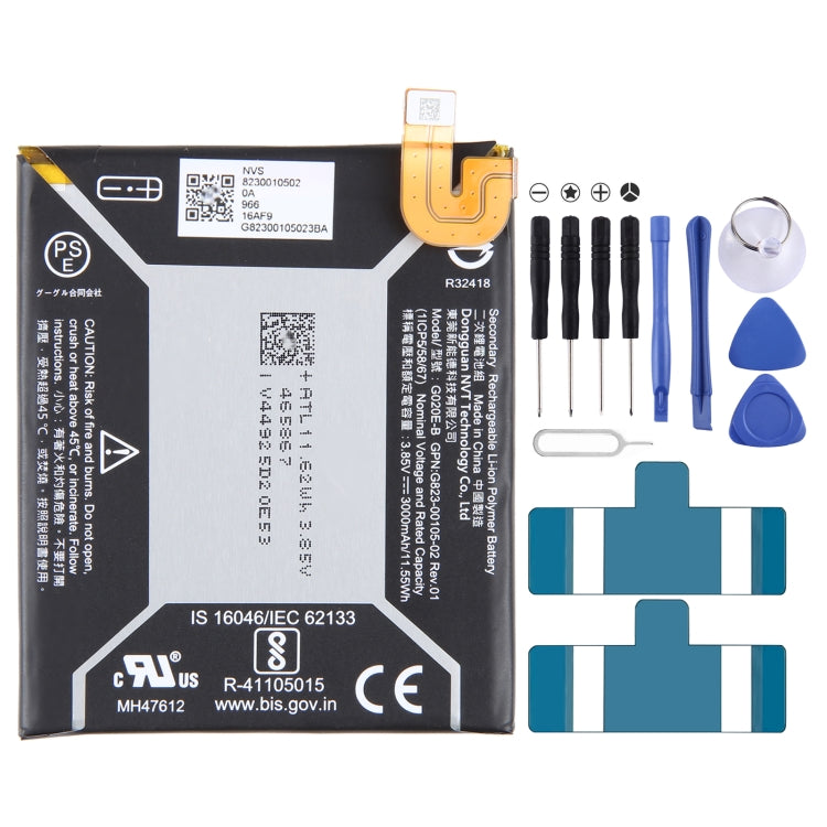 3080mAh Battery Replacement G025J-B