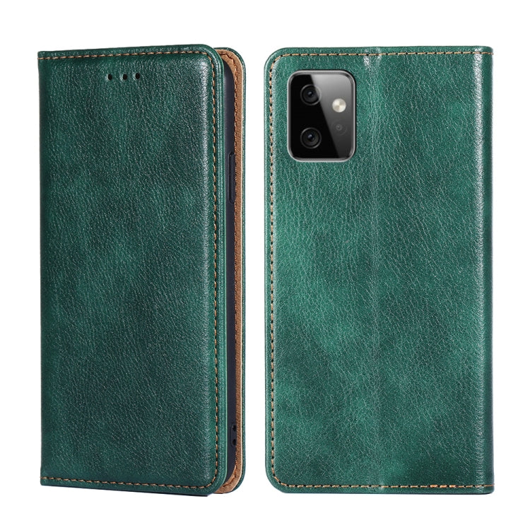 Gloss Oil Solid Color Magnetic Leather Phone Case — For OPPO Find X6 5G
