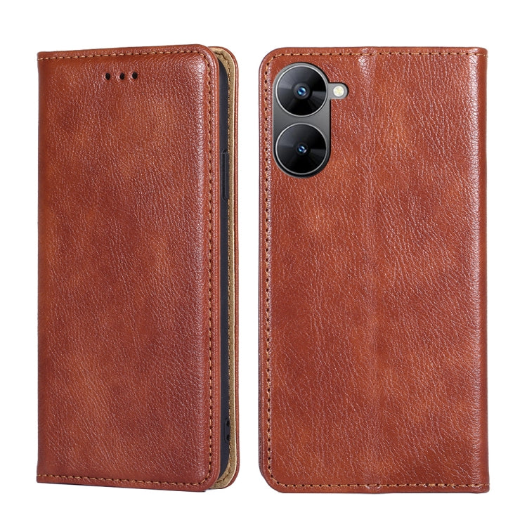 Gloss Oil Solid Color Magnetic Leather Phone Case — view 27