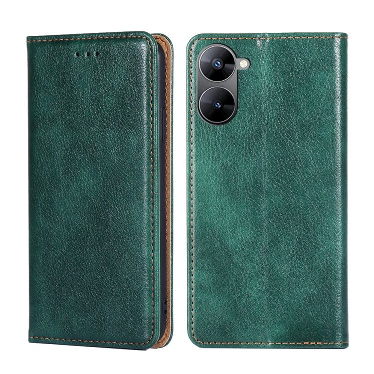 Gloss Oil Solid Color Magnetic Leather Phone Case — view 28