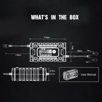 FOXSUR 12V / 24V / 10A Car / Motorcycle Battery Smart Repair Lead-acid Battery Charger