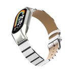Integrated Mental Case + Secondary Color Leather Watch Band