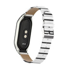 Integrated Mental Case + Secondary Color Leather Watch Band