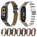 Integrated Mental Case + Secondary Color Leather Watch Band