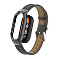 Integrated Mental Case + Microfiber Sewing Leather Watch Band