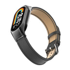 Integrated Mental Case + Microfiber Sewing Leather Watch Band