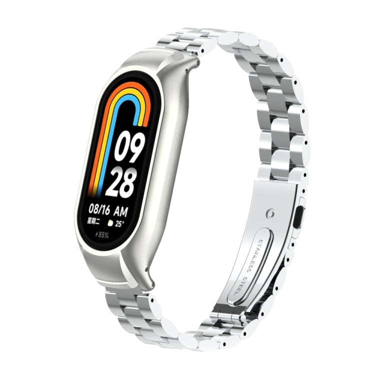 Integrated Mental Case + Three-bead Watch Band