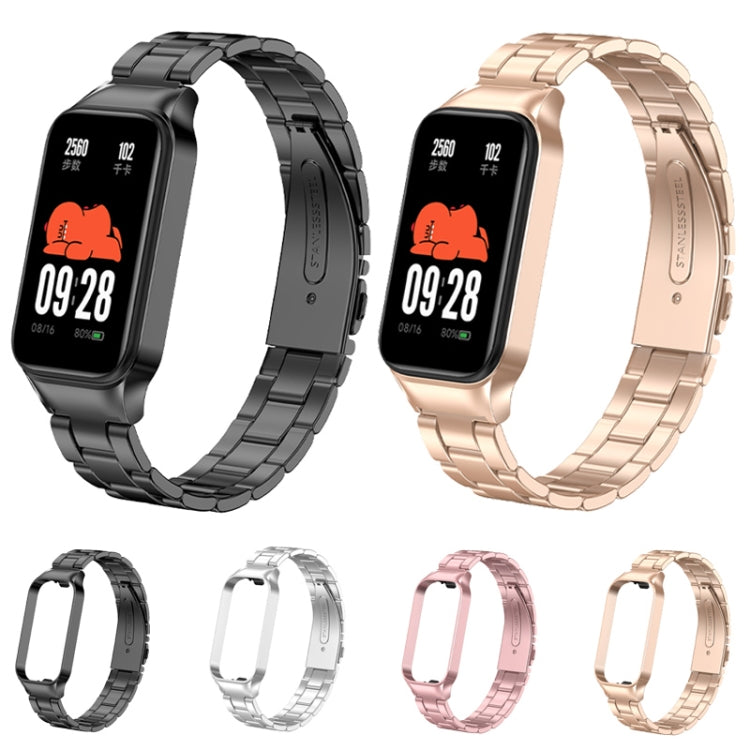 Three-bead Metal Watch Band