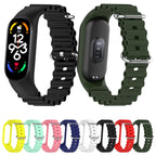 Solid Color Marine Silicone Breathable Watch Band