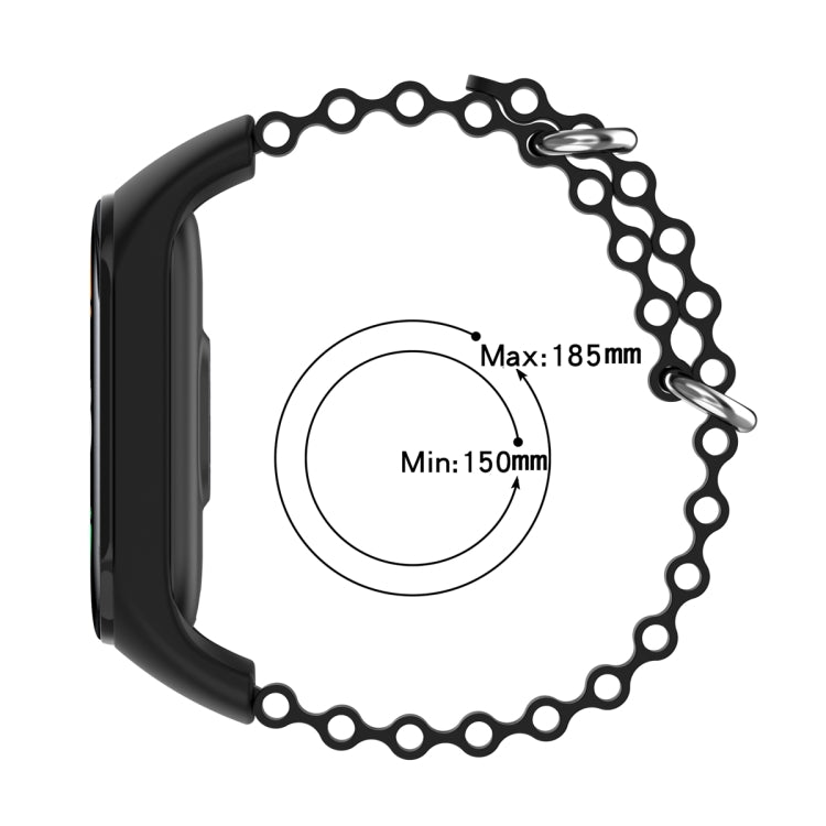 Solid Color Marine Silicone Breathable Watch Band