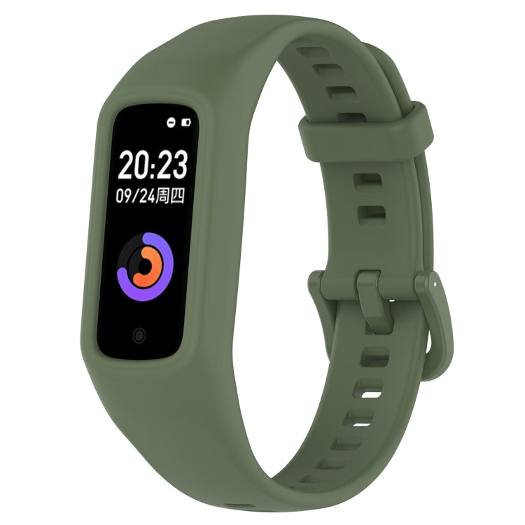 Solid Color Integrated Silicone Watch Band — Purple