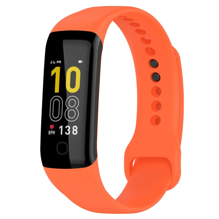 Solid Color Silicone Replacement Watch Band — Yellow
