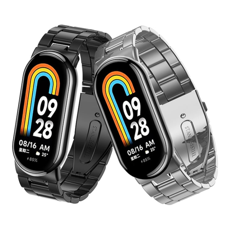 Milanese Three-bead Metal Watch Band