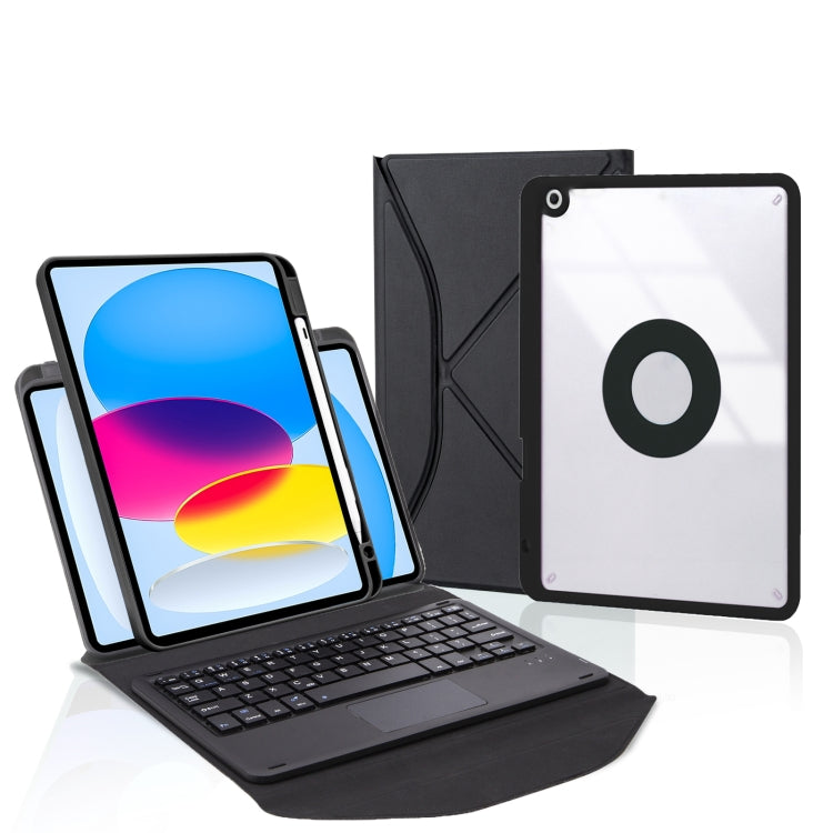 Z10B-A Pen Slot Touchpad Bluetooth Keyboard Leather Tablet Case