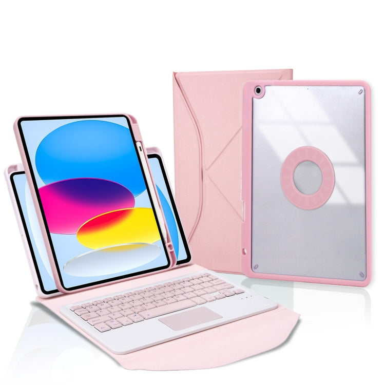 Z10B-A Pen Slot Touchpad Bluetooth Keyboard Leather Tablet Case
