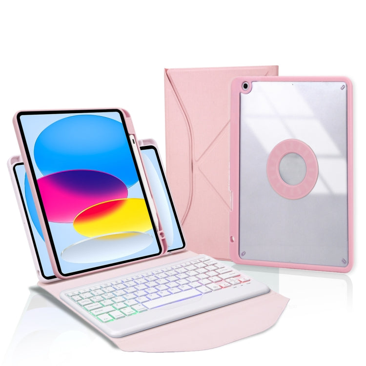 Z10BS Pen Slot Backlight Bluetooth Keyboard Leather Tablet Case