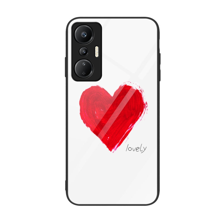 Colorful Painted Glass Phone Case, For Infinix Hot 20i