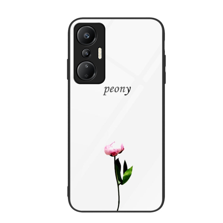 Colorful Painted Glass Phone Case, For Infinix Hot 20i — Golden Love