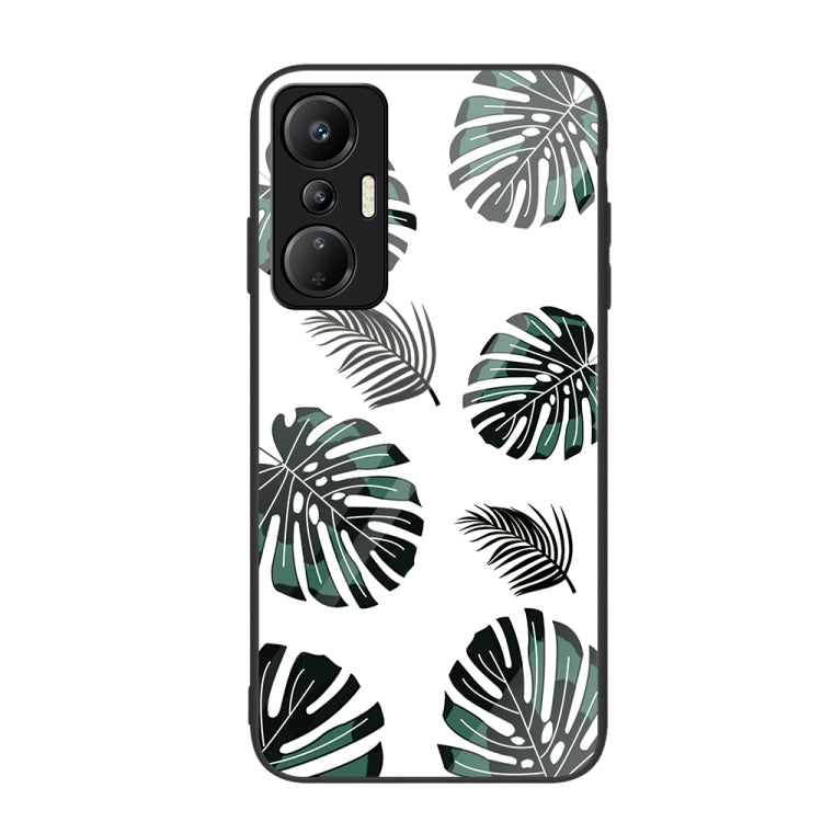 Colorful Painted Glass Phone Case, For Infinix Hot 20i — Flamingo