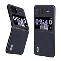 ABEEL Cross Texture Genuine Leather Phone Case