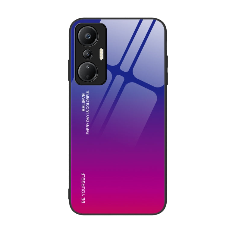 Gradient Color Glass Phone Case — Aurora Blue