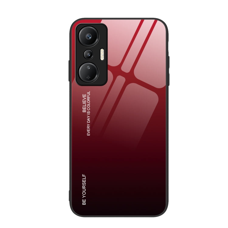 Gradient Color Glass Phone Case — Purple Red