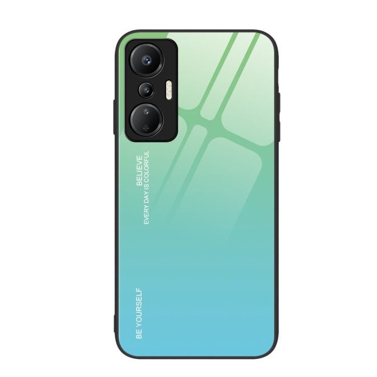 Gradient Color Glass Phone Case — Red Black