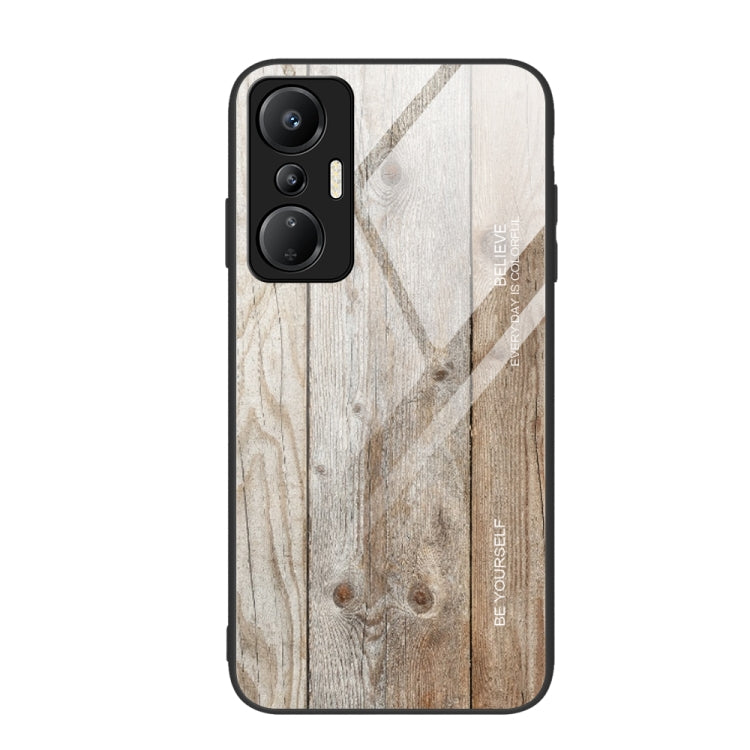 Wood Grain Glass Phone Case — Yellow