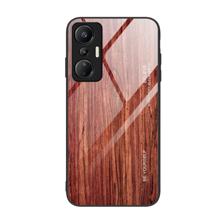 Wood Grain Glass Phone Case — Grey