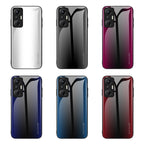 Texture Gradient Glass TPU Phone Case — For Infinix Hot 20S