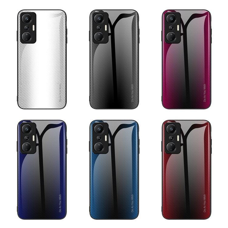 Texture Gradient Glass TPU Phone Case — For Infinix Hot 20S