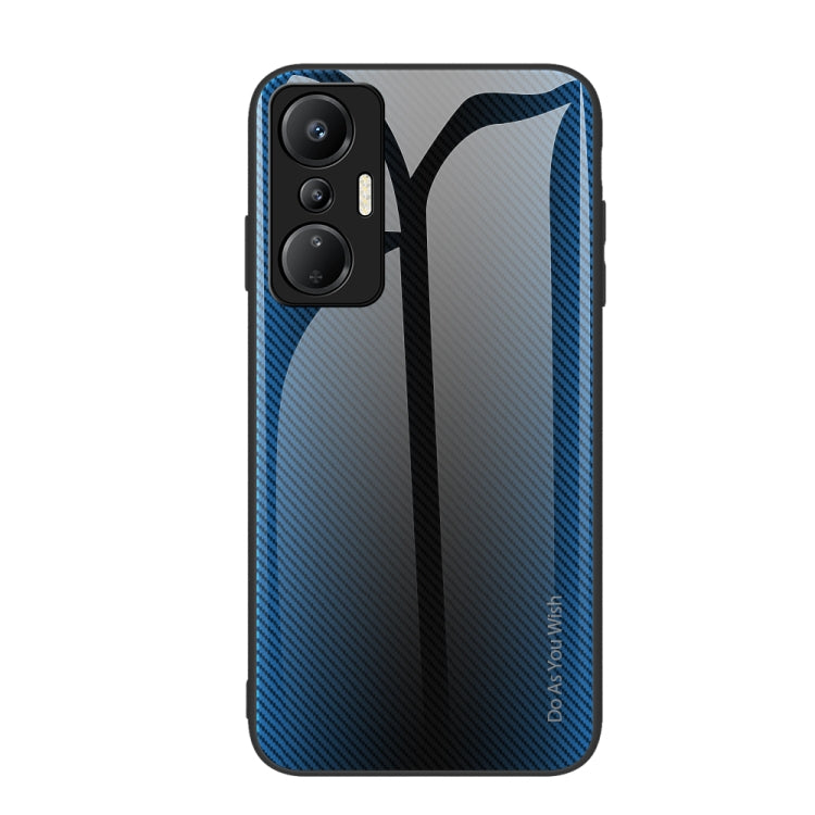 Texture Gradient Glass TPU Phone Case — Red