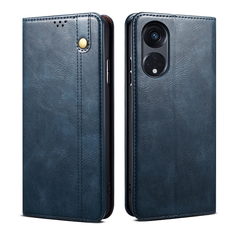 Oil Wax Crazy Horse Texture Leather Phone Case