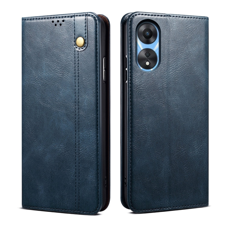Oil Wax Crazy Horse Texture Leather Phone Case