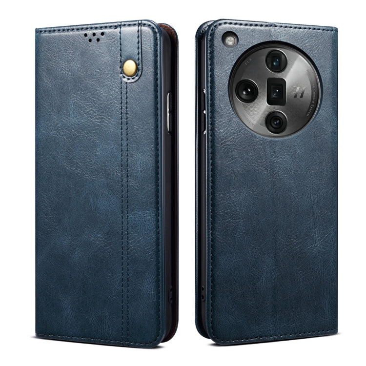 Oil Wax Crazy Horse Texture Leather Phone Case
