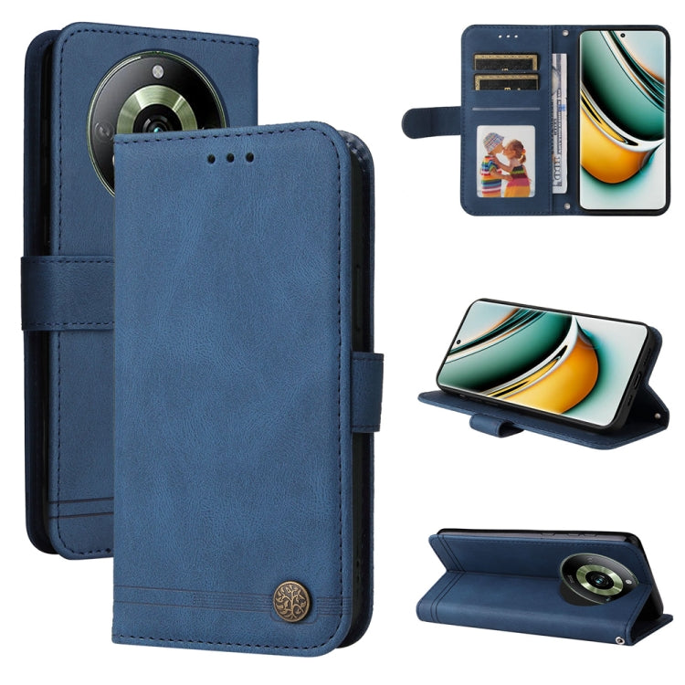 Skin Feel Life Tree Metal Button Leather Phone Case — view 15