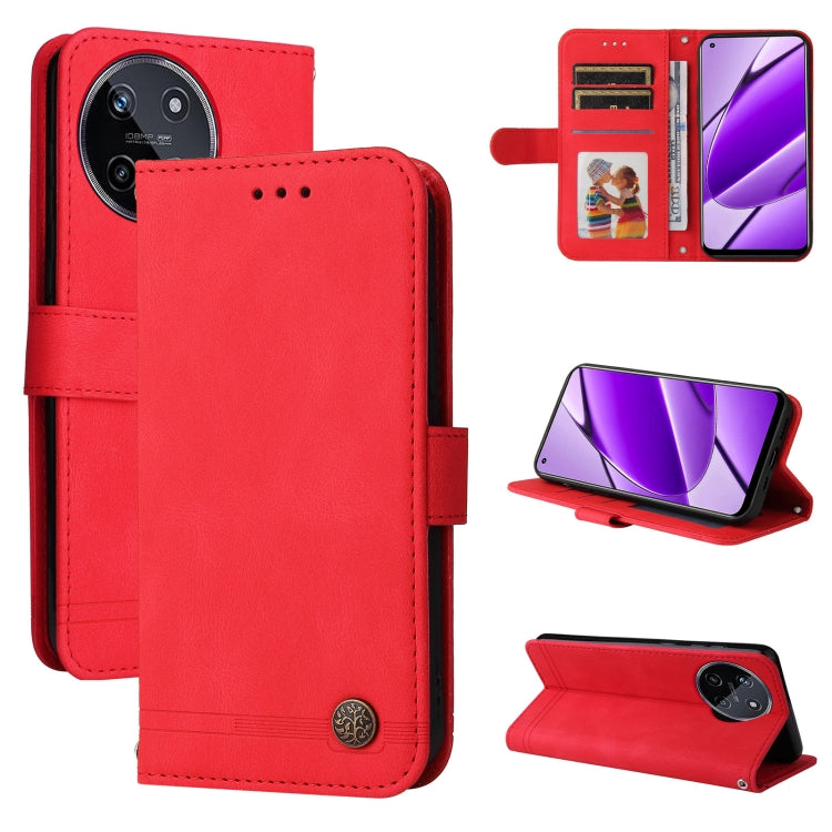 Skin Feel Life Tree Metal Button Leather Phone Case — view 61