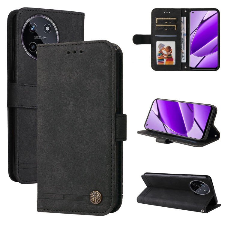 Skin Feel Life Tree Metal Button Leather Phone Case — view 64