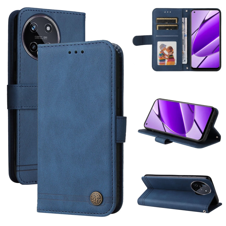 Skin Feel Life Tree Metal Button Leather Phone Case — view 65