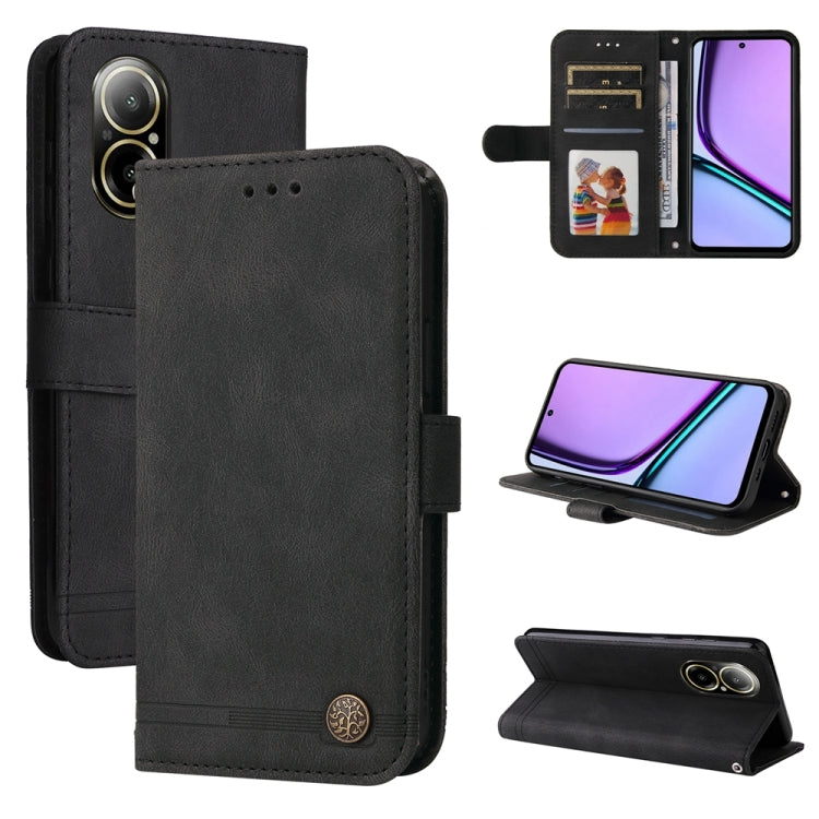 Skin Feel Life Tree Metal Button Leather Phone Case — view 54