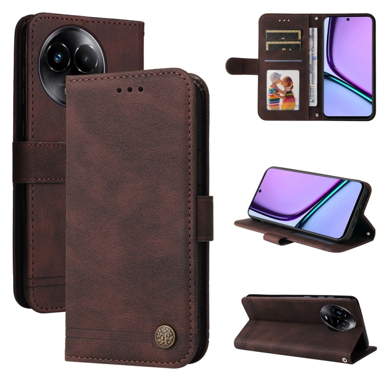Skin Feel Life Tree Metal Button Leather Phone Case — view 58